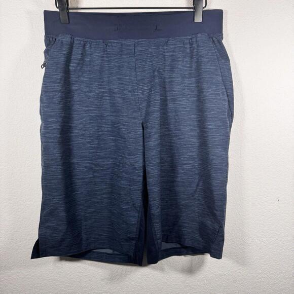 Lululemon T.H.E Short Linerless 11" Heather Allover Iron Blue True Navy | Medium - Picture 3 of 10
